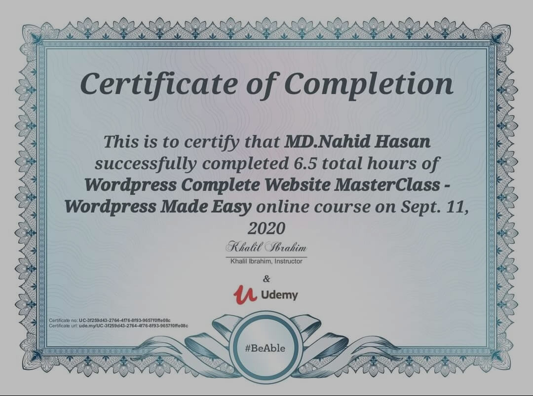 WordPress Complete Website MasterClass