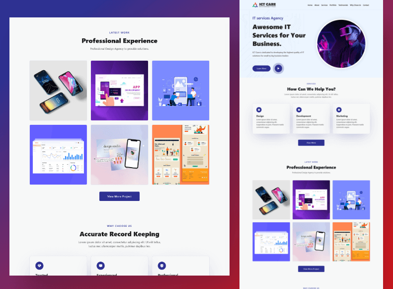 React Agency Landing Page